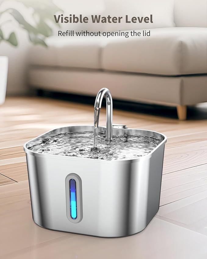 Cat Water Fountain Stainless Steel - Image 6
