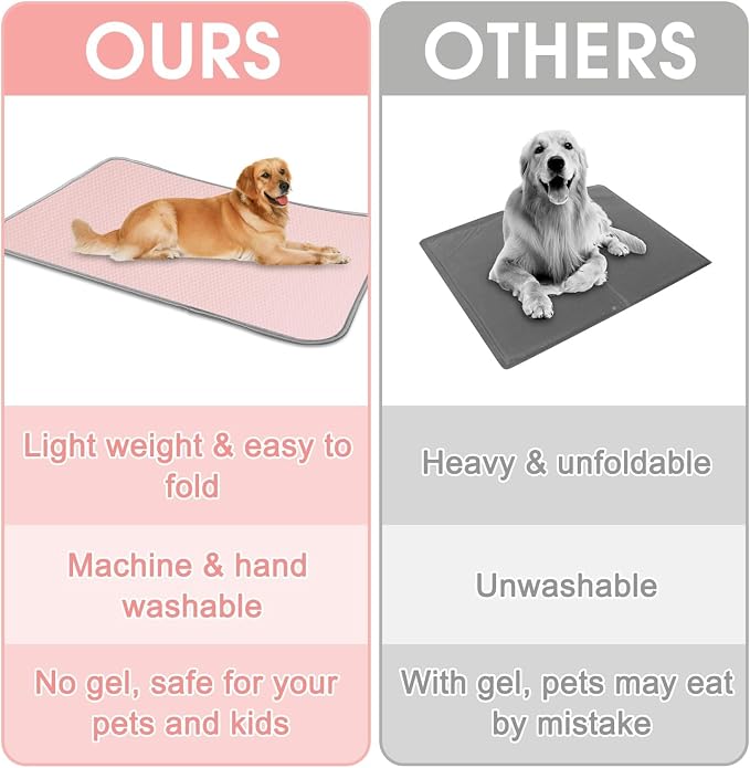 Summer Dog Cooling Mat Washable Ice Silk Self Cool Pad - Image 7