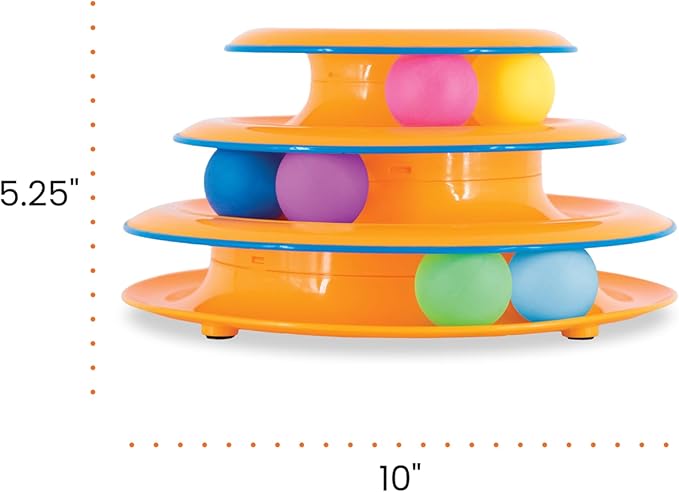 Catstages Tower of Tracks Cat Toy – 3-Level Track Tower - Image 8