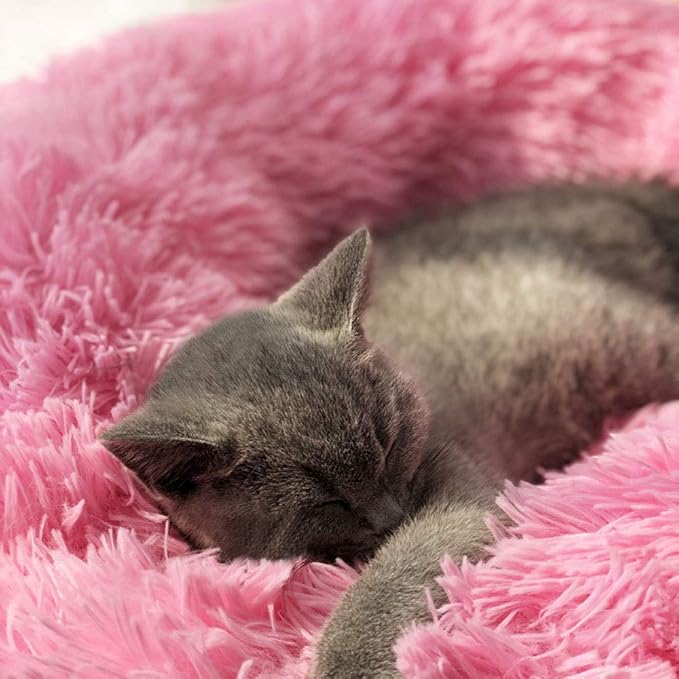 BODISEINT Modern Soft Plush Round Pet Bed - Image 4