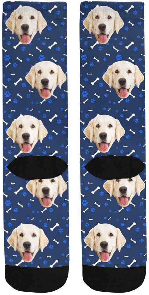 MyPupSocks Custom Personalized Photo Pet Face Socks, Cat and Dog Tracks Paws - Image 6