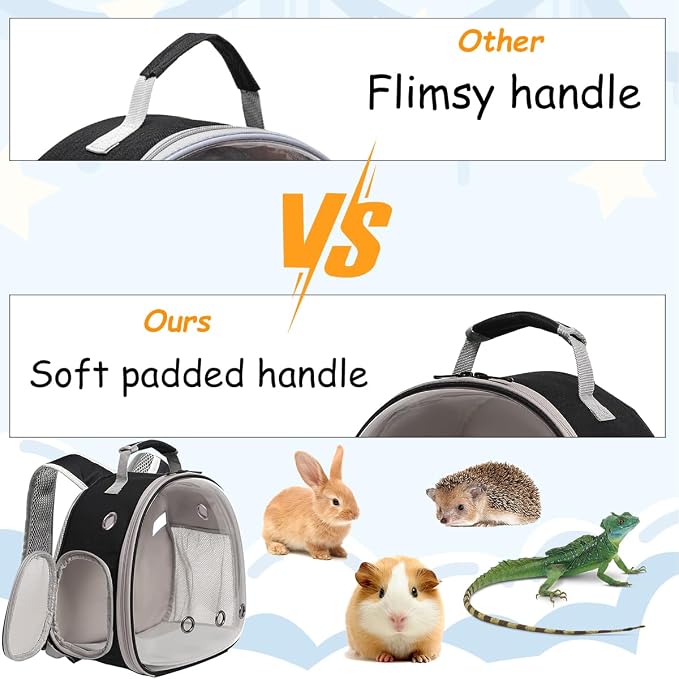 Guinea Pig Backpack, Space Capsule Bubble Window Small Animal Backpack - Image 3