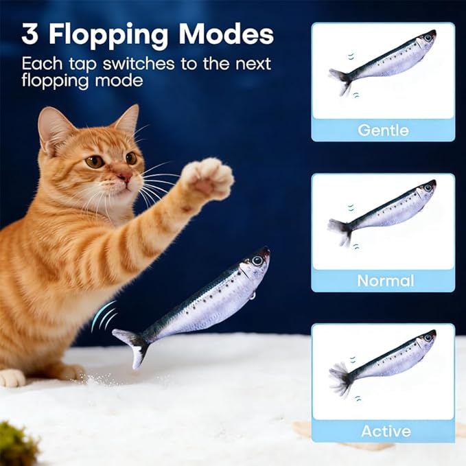 Realistic Floppy Fish Cat Toy - Image 5