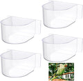 LemonRoad 4 Pcs Bird Cage Feeder Food Water Feeder by Unknown