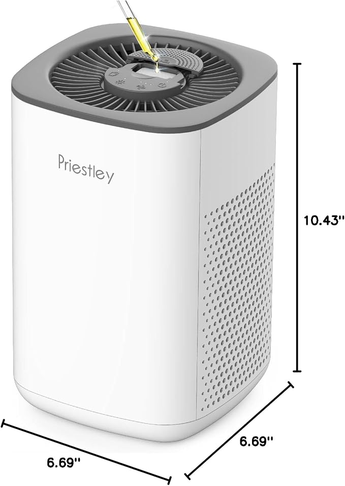 Priestley Small Air Purifiers for Home Bedroom Dorm Office Desktop, 20dB Quiet - Image 10