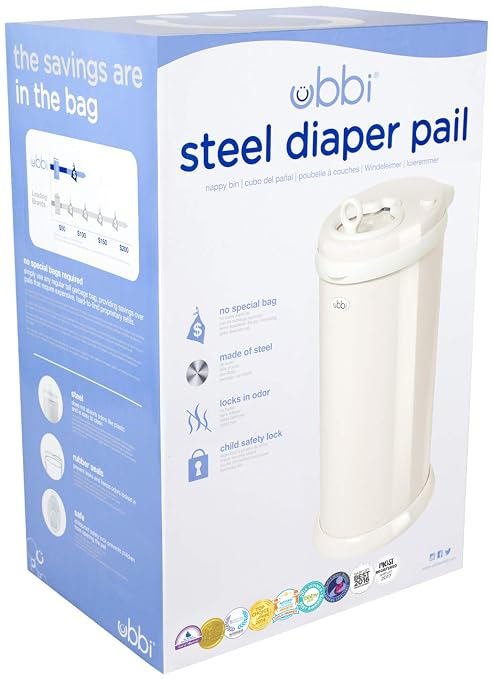 Ubbi Steel Diaper Pail, Odor Locking, No Special Bag Required, Award-Winning - Image 2