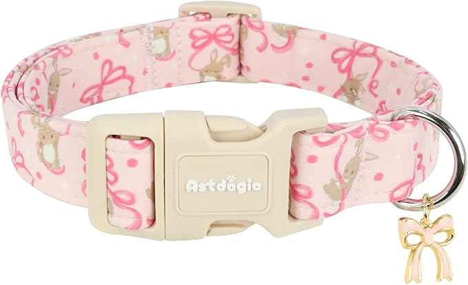 Easter Dog Collar, Spring Pink Dog Collar