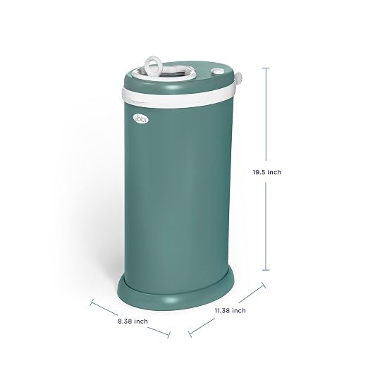 Ubbi Stainless Steel Diaper Pail, Odor Locking, No Special Bag Required - Image 2