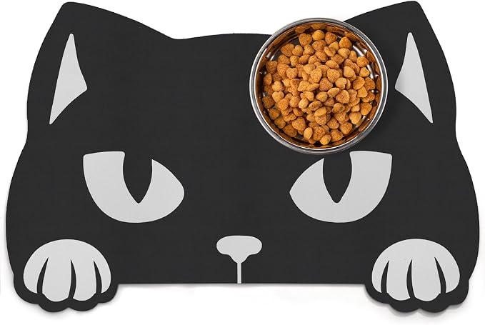Pet Mats for Food and Water Dog Cat Food Mats Pet Feeding Mat Anti-Slip No by Petsinurarea