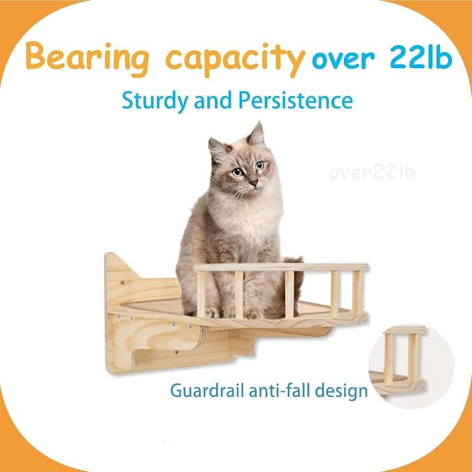 9-Piece Cat Wall Shelves and Perches - Image 4