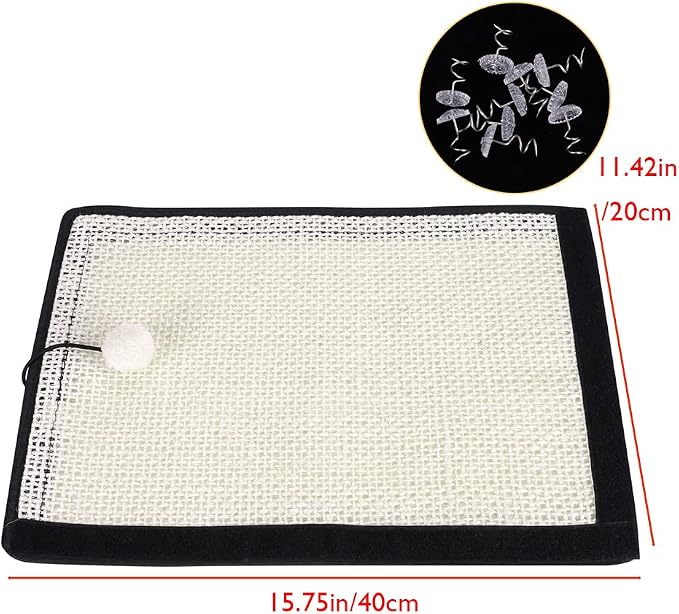 HAOZAIKEJI Cat Scratcher Mat, Heavy Duty Couch Guard, Protecting Furniture - Image 5