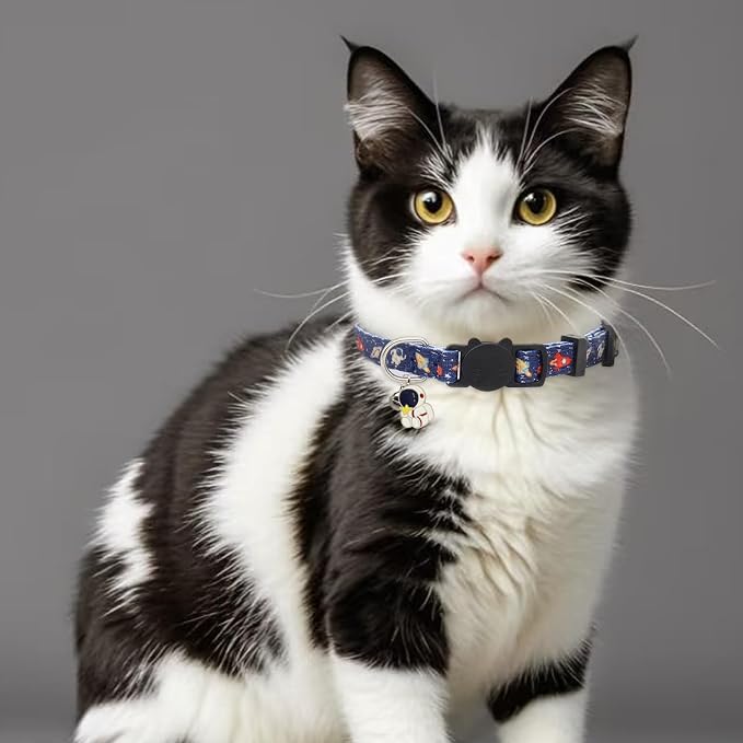 Cat Collar Breakaway, 2 Pack Cotton Cats Collars - Image 2
