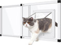 Sliding Cat Door for Window, Fits 28.5"-32" Width Window, 2-Min Install | by Yoochee