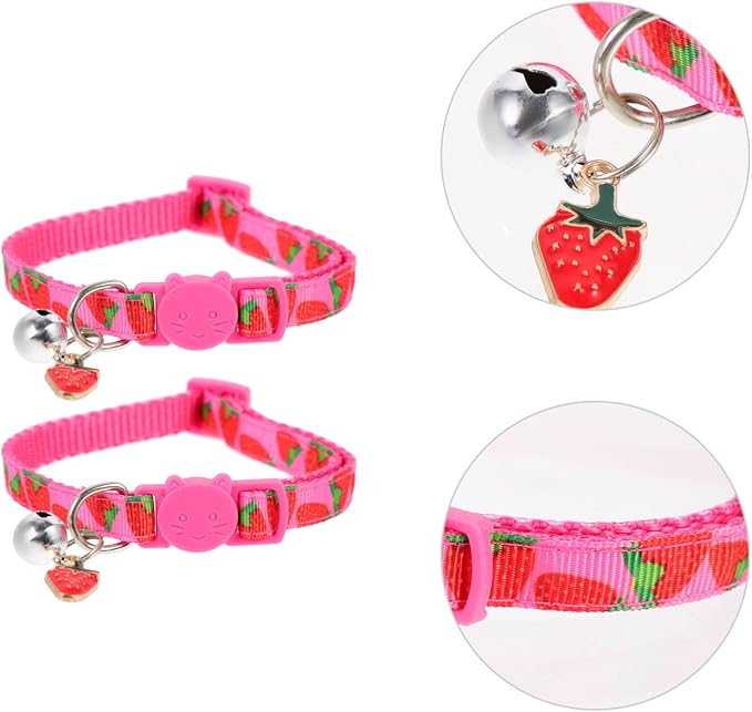 Mipcase Strawberry Printing Cat Collar - Image 7