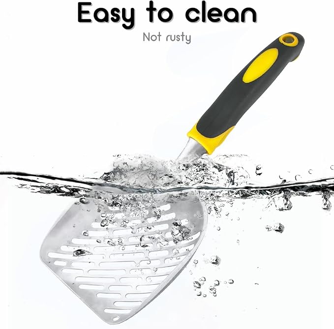 Cat Litter Scoop-Metal Cat Scooper-Long Handle Scoop, Cat Scooper-Poop - Image 5