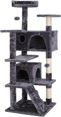 54-Inch Cat Tree for Large Cats, Sturdy Multi-Level Cat Tower by Unknown