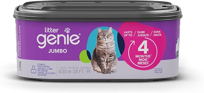 Litter Genie Refill Bags | Jumbo 1-Pack, 28 total ft | Up to 4 Months of Supply - Image 4