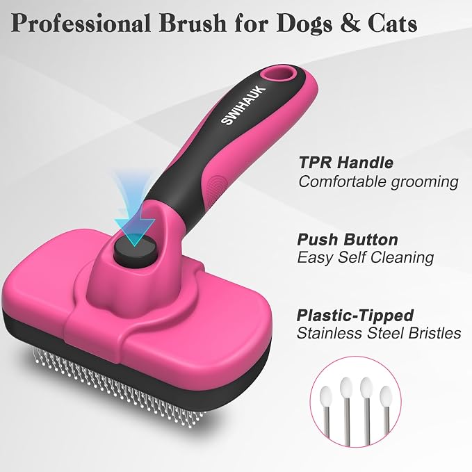 Swihauk Self Cleaning Slicker Brush - Image 2
