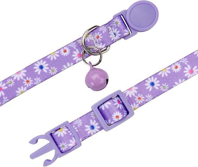 Cat Collar Breakaway with Bells, 3 Pack Girl Boy Pet Cat Collar with Bohemia - Image 4