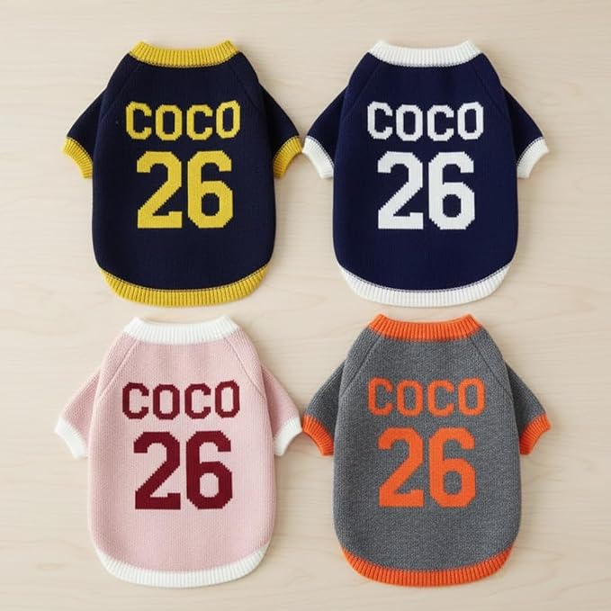 Custom Dog Sweater Personalized Pet Knit Outfit - Image 3