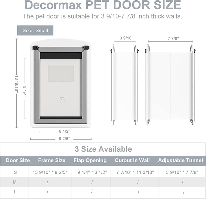 Cat Door for Wall, Energy Efficient Pet Door - Image 4