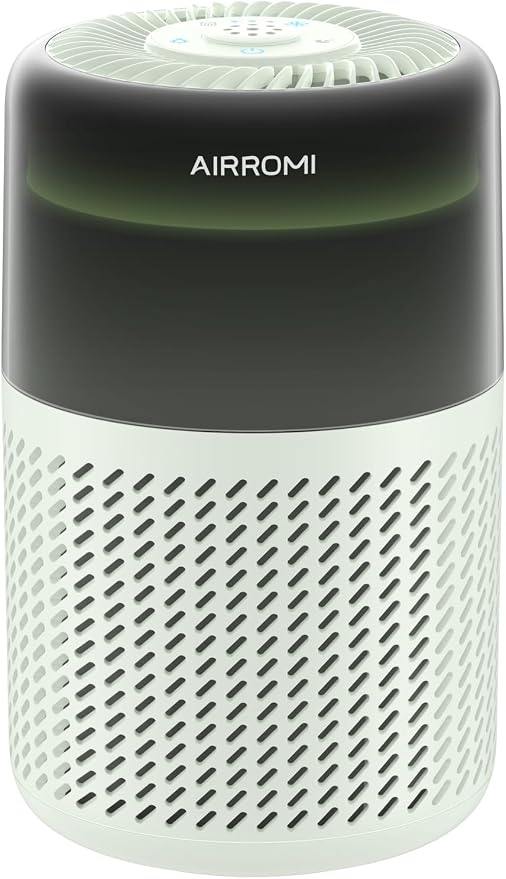 AIRROMI HEPA Air Purifier for Bedroom&Home, Pet Air Purifier for Home Pets by AIRROMI