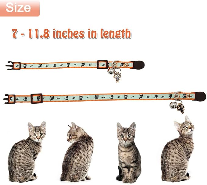 2 Pack Glow in The Dark Cat Collar - Image 3