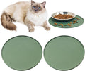 BNOSDM Silicone Cat Feeding Mat 2 Pack Dog Bowl Mats Pet Silicone Food Mat by BNOSDM