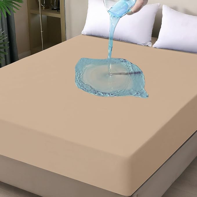 Waterproof Mattress Protector King, Fitted Sheet Style Breathable Mattress Cover - Image 8