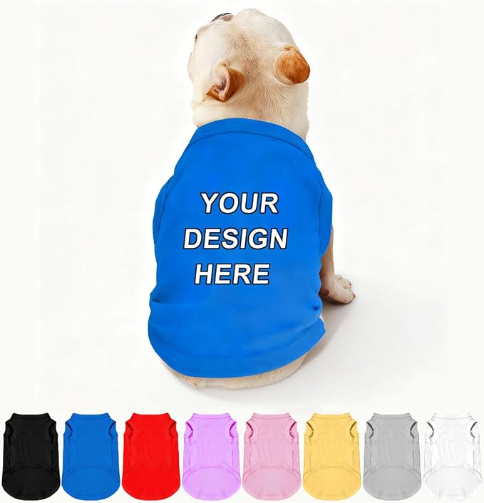 Custom Dog Shirt Pet T Shirts for Small Medium Large Dogs Customized Clothes by Plmoknijb