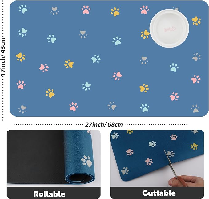 Pet Feeding Mat Absorbent Dog Mat - Image 5