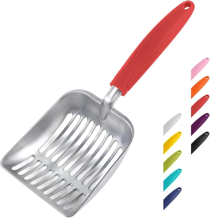 WePet Cat Litter Scoop, Aluminum Alloy Sifter, Kitty Metal Scooper, Deep Shovel by WePet