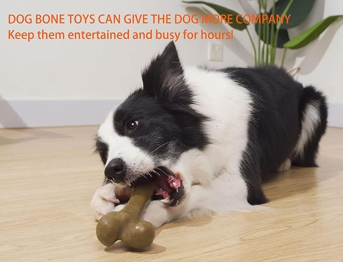 Tough Dog Toys for Aggressive Chewers, Indestructible Dog Toys, Nylon Dog Bones - Image 7
