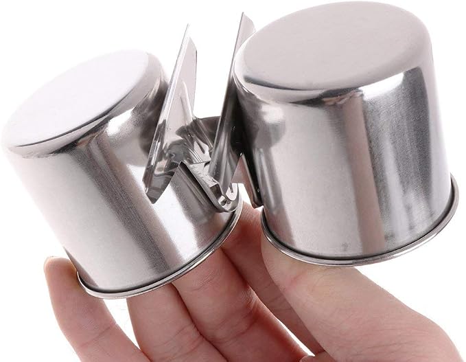 Hypeety Bird Parrot Feeding Double Cups Stainless Steel Food Water Bowls - Image 7