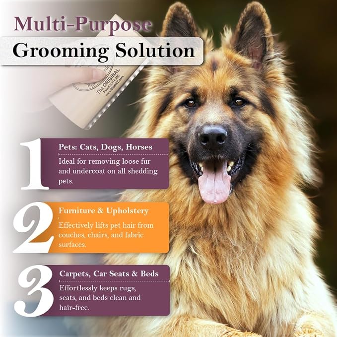 SleekEZ Dog Brush for Shedding & Dog Grooming Supplies | Pet Hair Removal Tool - Image 7