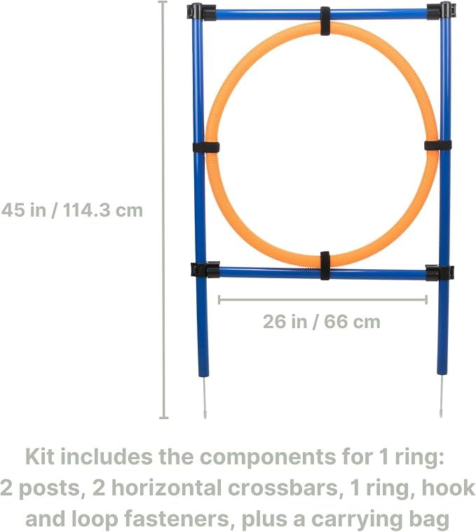 TRIXIE Dog Agility Ring, Portable Dog Hoop, Obstacle Course Equipment, - Image 7