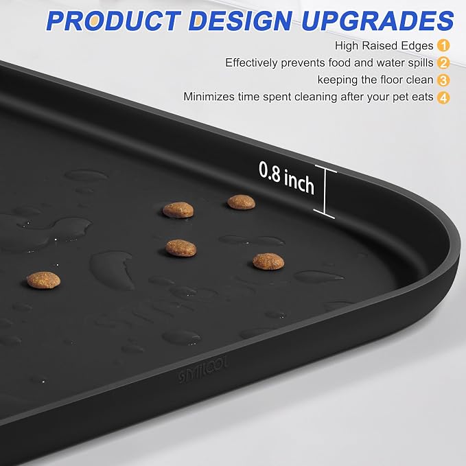 Silicone Pet Feeding Mat with Raised Edge - Image 4