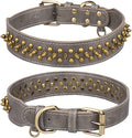 Spiked Dog Collar Soft Pu Leather Mushrooms Rivet Spike Studded Puppy by Unknown
