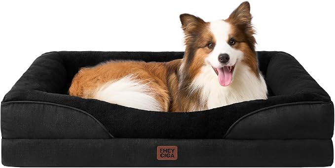EHEYCIGA Orthopedic Dog Bed for Large Sized Dog, Waterproof Liner & Washable by EHEYCIGA