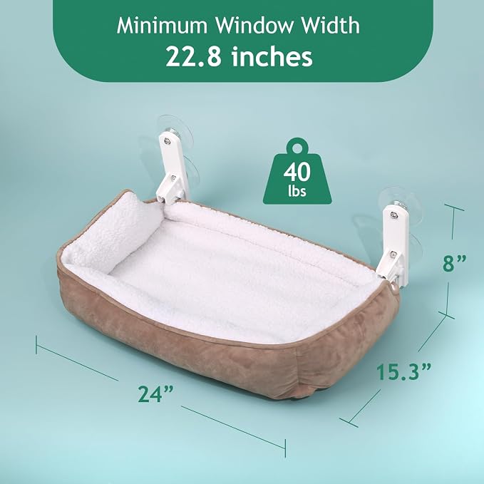 Zakkart Foldable Cat Hammock for Window - Image 5