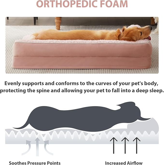 BFPETHOME Orthopedic Dog Beds for Large Dogs-Waterproof Sofa Pet Bed - Image 3