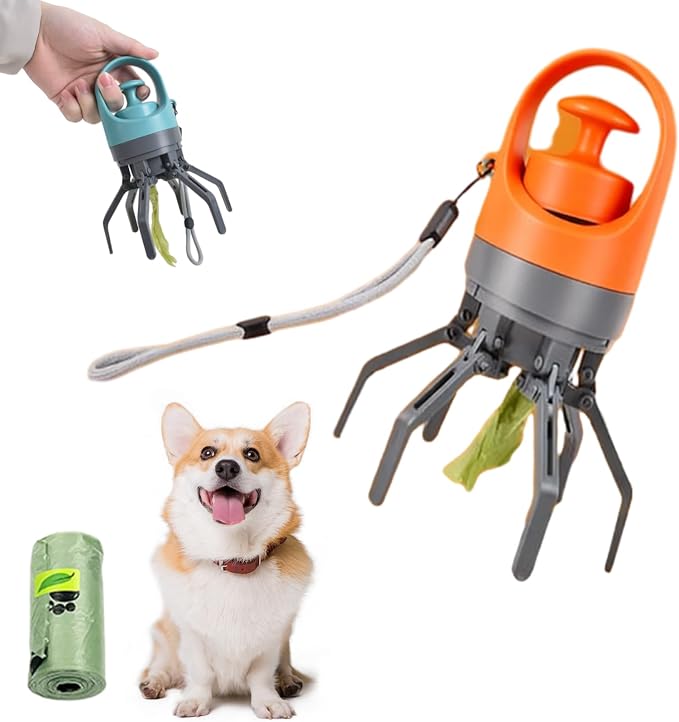Quick Scoop Poop Scooper, Portable Dog Pooper Scooper, Easy Claw Pick up Tool by Unknown