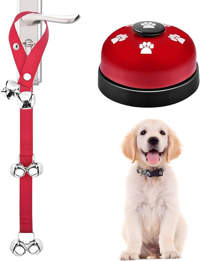 2 Pack Dog Doorbells, Pet Training Bells by JIMEJV