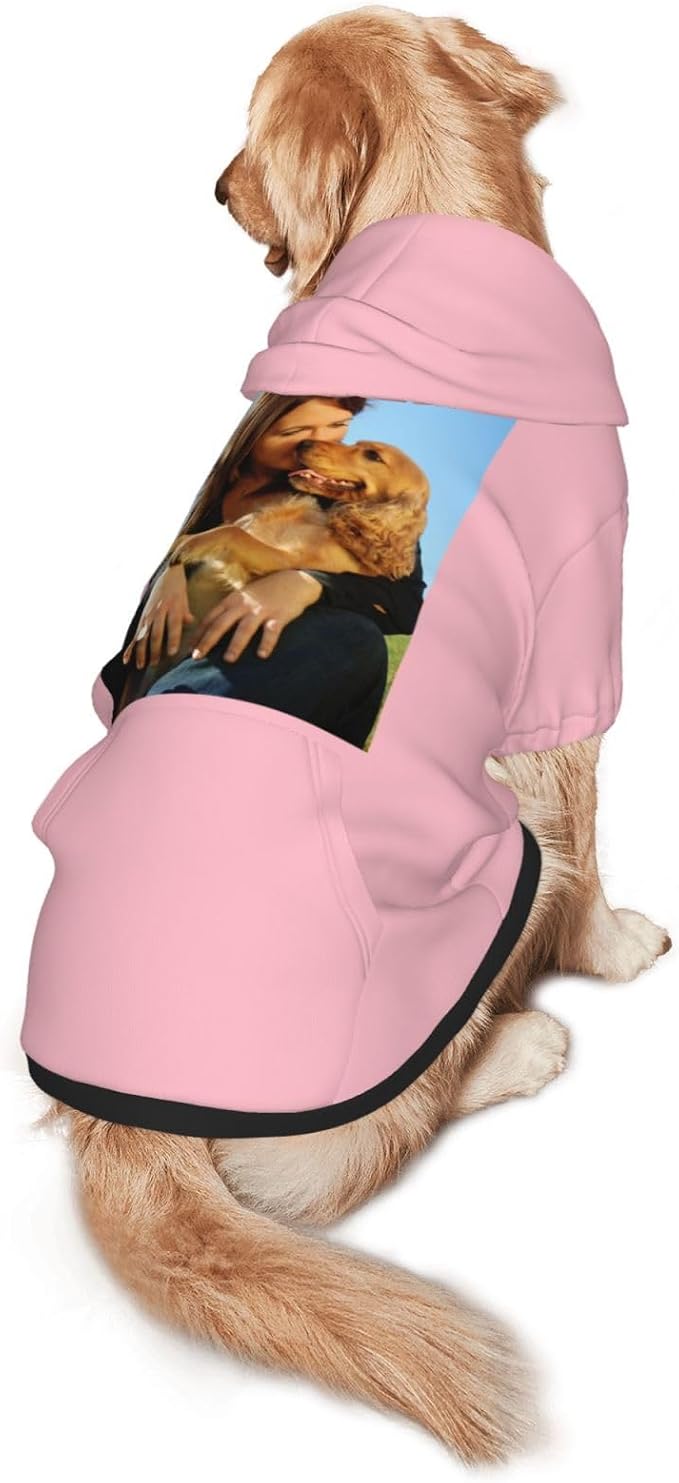 Custom Dog Hoodie Add Your Design Soft & Warm Personalized Photo Text Logo Name - Image 3