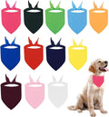BRT Bearingshui Triangle Dog Bandana 12 Pack, Blank Dog Handkerchief Scarf by BRT+Bearingshui