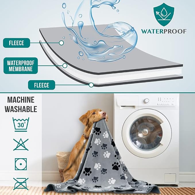 PetAmi Waterproof Pet Blanket Dog Bed Couch Cover - Image 3