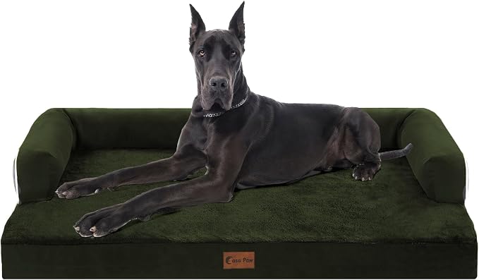Orthopedic XXL Dog Beds, Waterproof Egg Crate Foam Big Pet Bed by CasaPaw