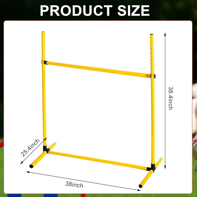 6 Pcs Dog Agility Training Equipments Dog Agility Jumps Hurdles Adjustable - Image 2