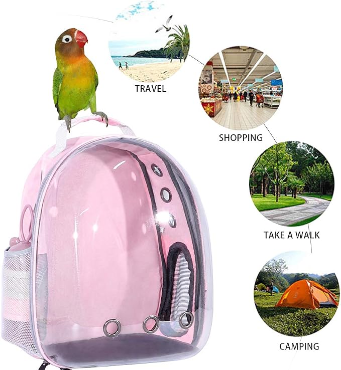 Pink Bird Backpack Carrier - Image 6