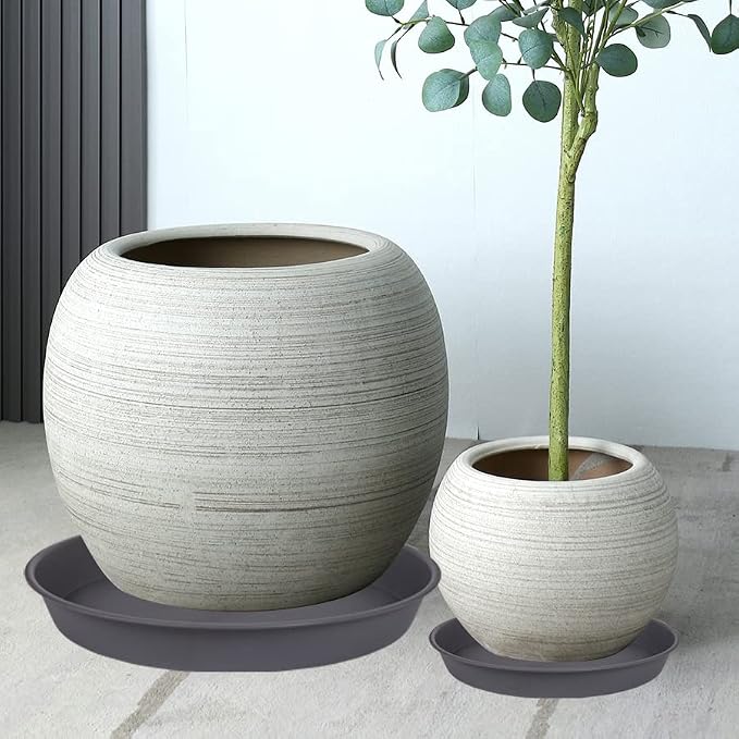 4 Pack of 16 inch Plant Saucer, Heavy Duty Round Plant Trays - Image 3